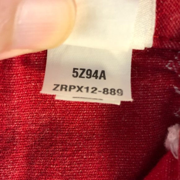 Liz Claiborne Audra Women's 12 Straight Leg Below The Knee Red Cropped Pants - Picture 9 of 17